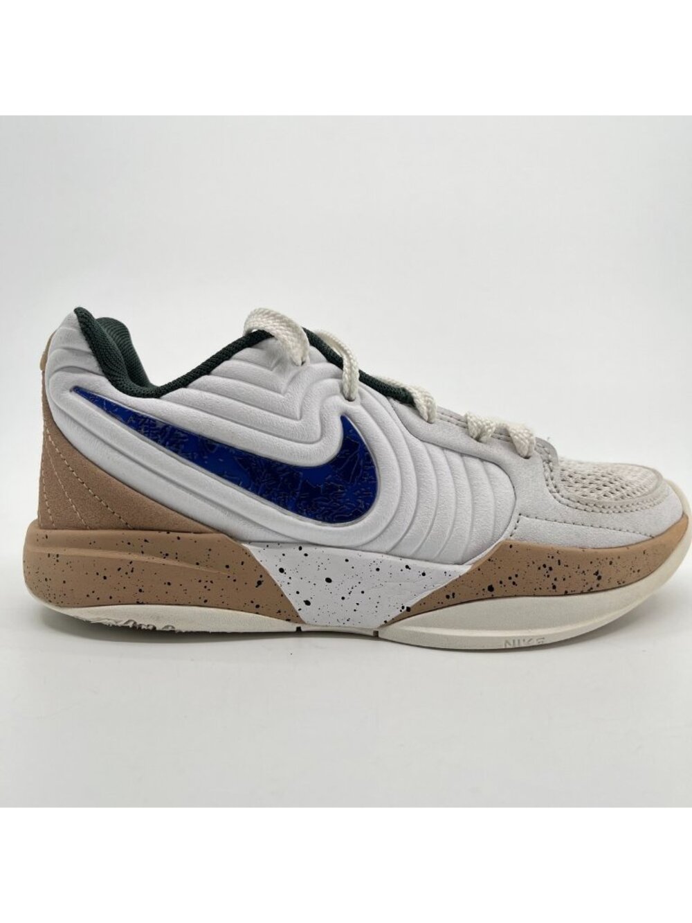 Nike Ja 2 Boys Size 2Y White Blue Athletic Running Basketball Shoes Sneakers